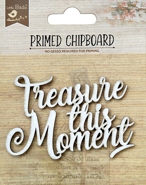 Little Birdie Laser Cut Primed Chipboard 1/Pkg-Treasure This Moment - 1PCBD299-82932 - 8903236652253