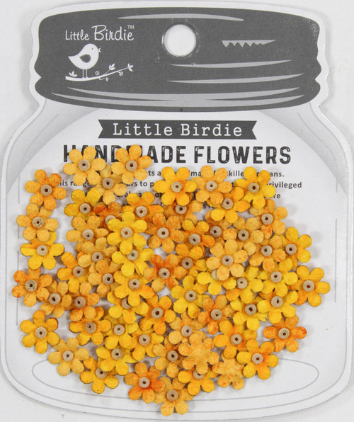 Little Birdie Natalia Paper Flowers 60/Pkg-Honey Apricot NATALIA-87255 - 8903236696479