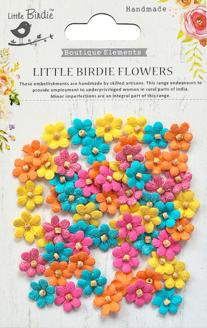 Little Birdie Beaded Micro Petals 60/Pkg-Vivid Palette - CR69387 - 8903236512311 Little Birdie Beaded Micro Petals 60/Pkg-Vivid Palette - CR69387 - 8903236512311