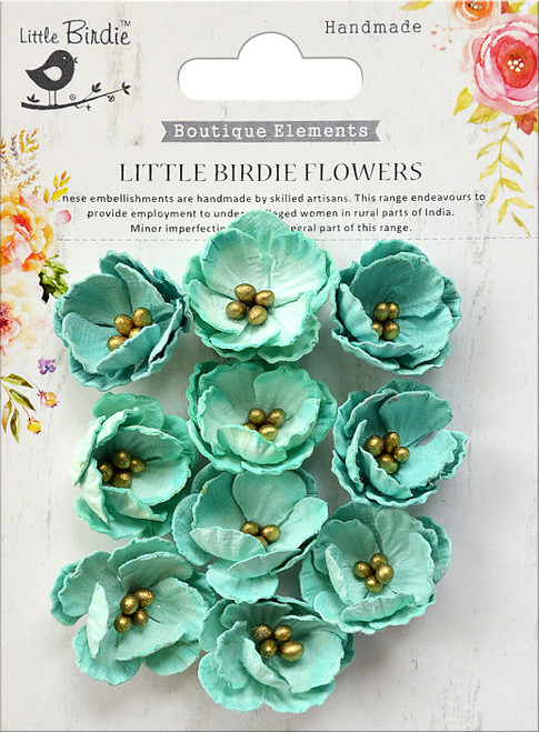 Little Birdie Embossed Daisies 10/Pkg-Arctic Ice DAISIES-70117 - 8903236519624