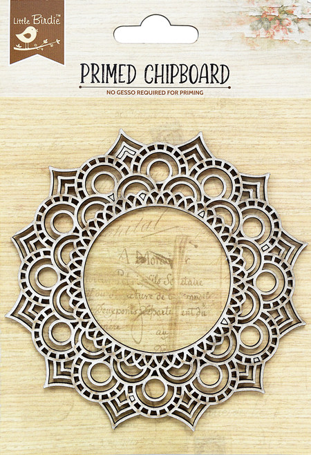 Little Birdie Laser Cut Primed Chipboard 1/Pkg-Majestic Mandala - 1PCBD399-83060 - 8903236653533