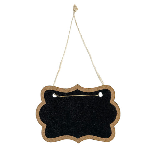 Little Birdie Hanging Mini Chalkboard Sign 2/Pkg-Scalloped Oval - CHKLBRD1-89198 - 8903236716504