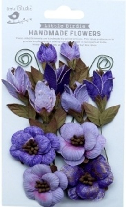 Little Birdie Denny Paper Flowers 13/Pkg-Lavender Whisper - DENNY-88475 - 8903236709278