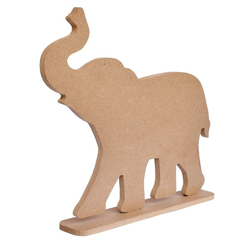 Little Birdie MDF Base Standing Elephant 8.5"X8"-Standing Elephant CR86408 - 8903236688009