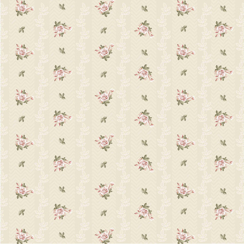 Little Birdie Cardstock Pack 6"X6" 12/Pkg-Shabby Chic Bouquet CR84006