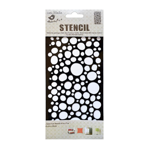 Little Birdie Stencil Irregular Dot Design 10cmX18cm 1/Pkg-Irregular Dot - CR65240 - 8903236470833