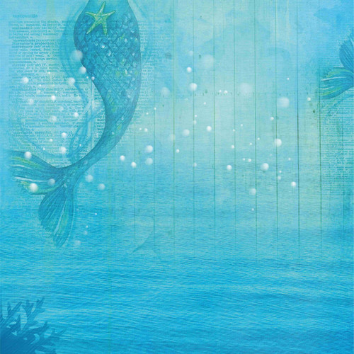 Little Birdie Cardstock Pack 6"X6" 24/Pkg-Songs of the Sea - CR84005 Little Birdie Cardstock Pack 6"X6" 24/Pkg-Songs of the Sea - CR84005