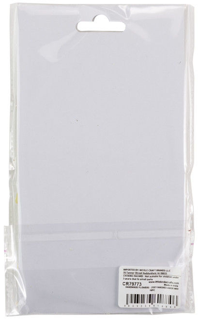 Little Birdie Zoey Washed Paper Flowers 18/Pkg-Amor Mio - ZOEY-79773 Little Birdie Zoey Washed Paper Flowers 18/Pkg-Amor Mio - ZOEY-79773