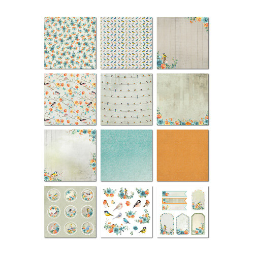 Little Birdie Woodland Stories Cardstock Pack 6"X6" 24/Pkg-Woodland Stories - CR79766 Little Birdie Woodland Stories Cardstock Pack 6"X6" 24/Pkg-Woodland Stories - CR79766