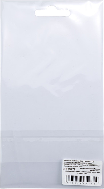 Little Birdie Zoey Washed Paper Flowers 18/Pkg-Woodland Stories - ZOEY-79777 Little Birdie Zoey Washed Paper Flowers 18/Pkg-Woodland Stories - ZOEY-79777