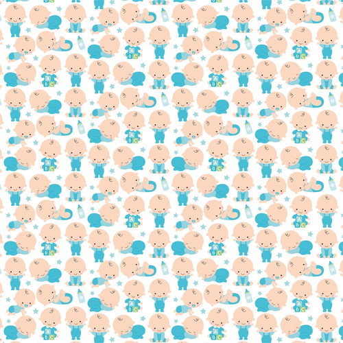 Little Birdie Little Miracle Cardstock Pack 6"X6" 24/Pkg-Baby Boy - CR85664 Little Birdie Little Miracle Cardstock Pack 6"X6" 24/Pkg-Baby Boy - CR85664