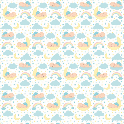 Little Birdie Little Miracle Cardstock Pack 6"X6" 24/Pkg-Baby Boy - CR85664 Little Birdie Little Miracle Cardstock Pack 6"X6" 24/Pkg-Baby Boy - CR85664