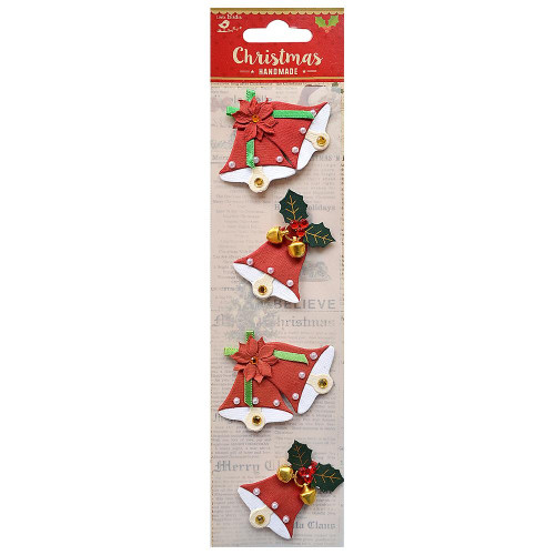 Little Birdie Christmas Embellishment 4/Pkg-Jingle Bells CR73245 - 8903236552379