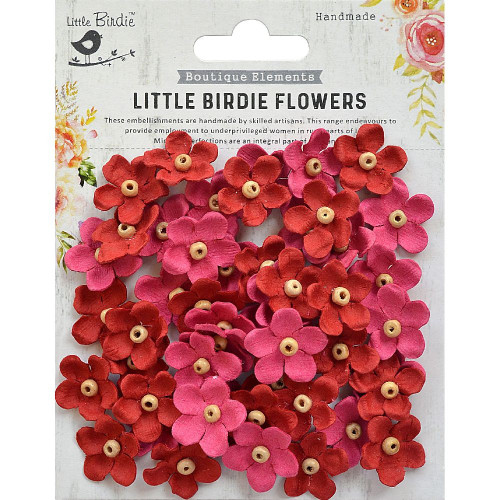 Little Birdie Beaded Blooms 50/Pkg-Candy Mix BLOOMS-69349 - 8903236511932