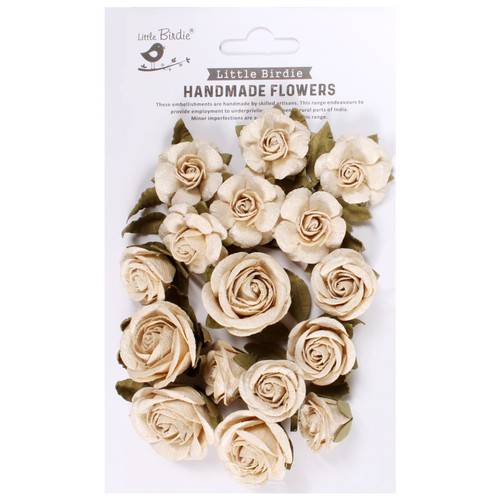 Little Birdie Foina Paper Flowers 20/Pkg-Ivory - FOINA-91571 - 8903236740240