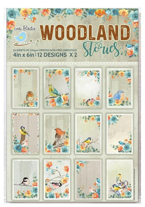 Little Birdie Woodland Stories Journaling Cards 4"X6" 24/Pkg-Woodland Stories - CR79491 - 8903236616026 Little Birdie Woodland Stories Journaling Cards 4"X6" 24/Pkg-Woodland Stories - CR79491 - 8903236616026