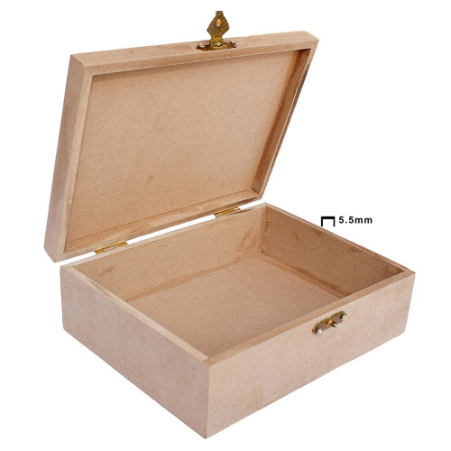 Little Birdie MDF Base Rectangle Box 5.4"X7.5"X2.5" 1/Pkg-5.5mm - CR86432