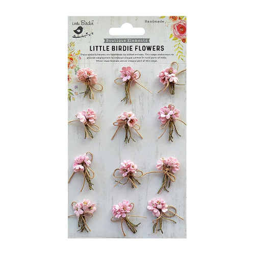 Little Birdie Paper Bouquet 12/Pkg-Pearl Pink - BOUQT12-69308 - 8903236511529 Little Birdie Paper Bouquet 12/Pkg-Pearl Pink - BOUQT12-69308 - 8903236511529