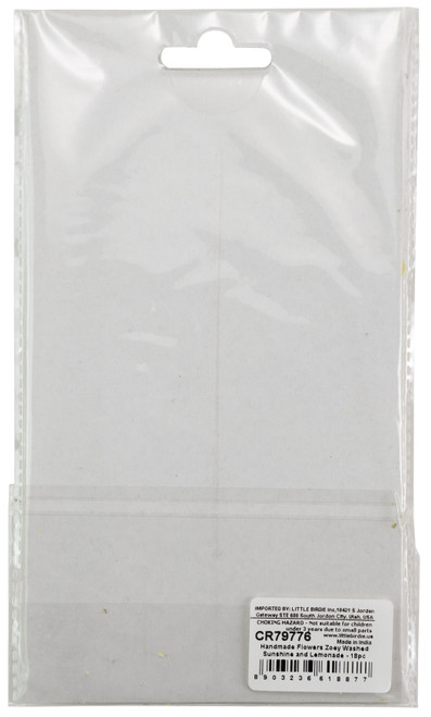 Little Birdie Zoey Washed Paper Flowers 18/Pkg-Sunshine And Lemonade - ZOEY-79776 Little Birdie Zoey Washed Paper Flowers 18/Pkg-Sunshine And Lemonade - ZOEY-79776