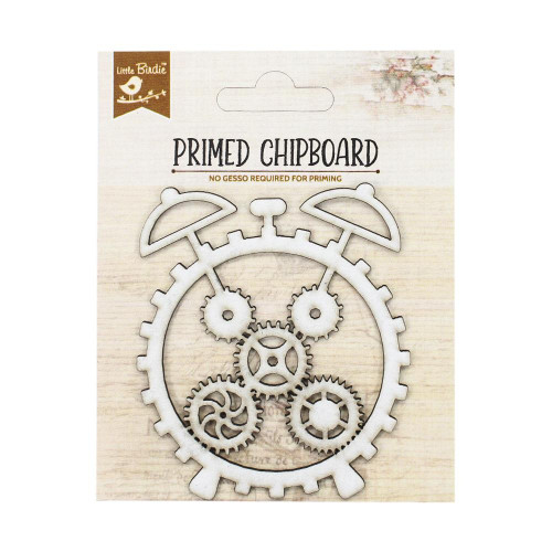 Little Birdie Primed Chipboard-Cog Clock - PCBD199-85097 - 8903236674828