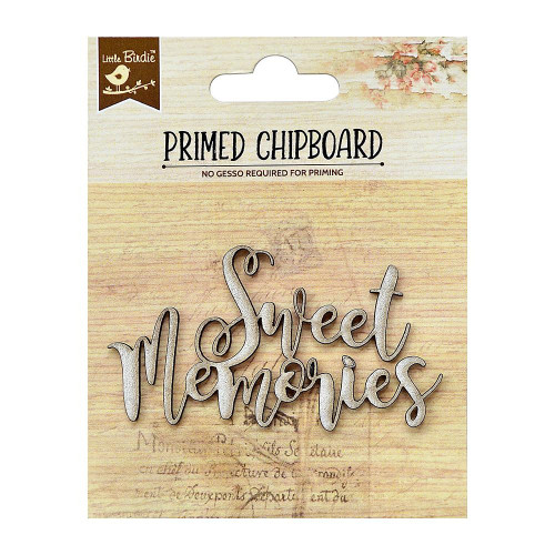 Little Birdie Laser Cut Primed Chipboard 1/Pkg-Sweet Memories 1PCBD149-66055 - 8903236478990