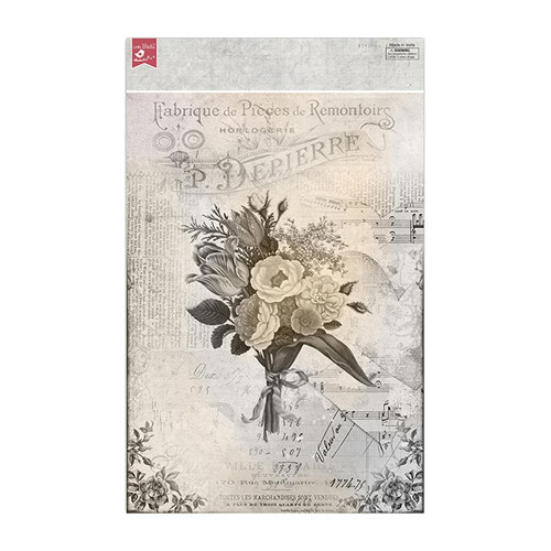 Little Birdie Decoupage Paper A4 4/Pkg-Melody Blooms DECOUA4-73473