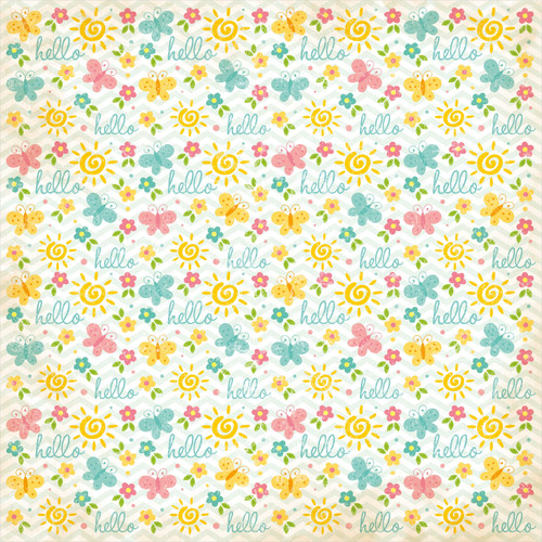 Little Birdie Cardstock Pack 6"X6" 24/Pkg-Sunshine & Lemonade CR79508