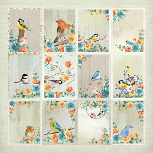 Little Birdie Woodland Stories Cardstock Pack 12"X12" 12/Pkg-Woodland Stories CR79509