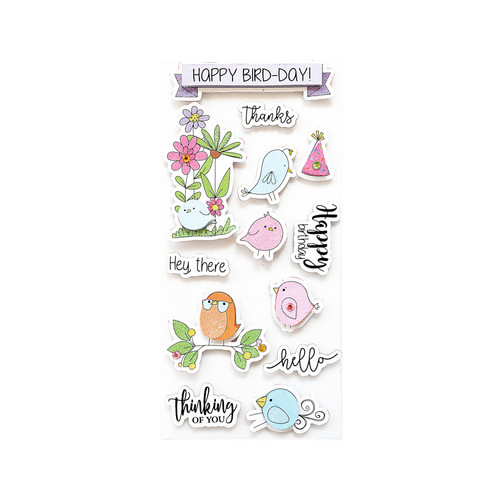 Little Birdie Sticker Embellishment 3/Pkg-Happy Bird-Day CR79817