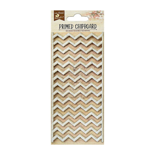 Little Birdie Laser Cut Primed Chipboard 1/Pkg-Chevron - 1PCBD299-55983 - 8903236378191