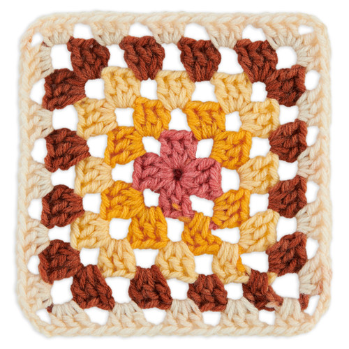 3 Pack - Red Heart All in One Granny Square-Aran - Warm Wheat - E310GS-2010
