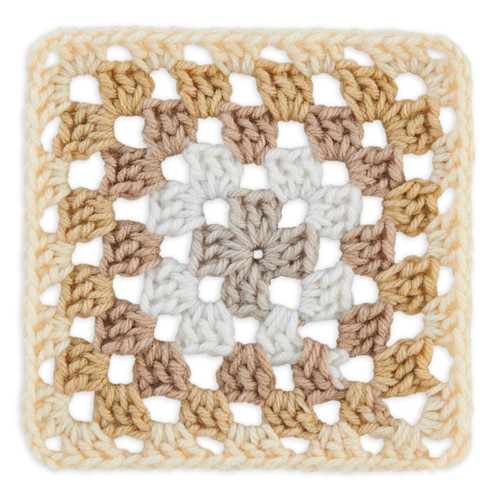 3 Pack - Red Heart All in One Granny Square-Aran - Cream - E310GS-2015