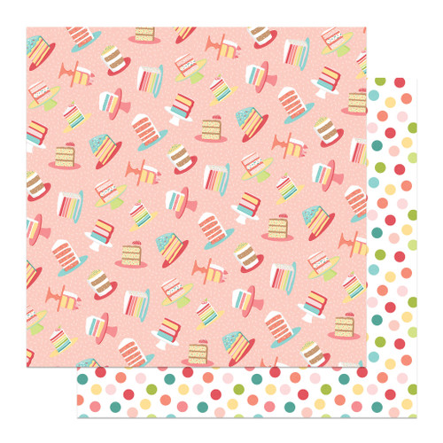 25 Pack Birthday Sparkle Double-Sided Cardstock 12"X12"-With Sprinkles On Top BSP12-4422 - 709388344224