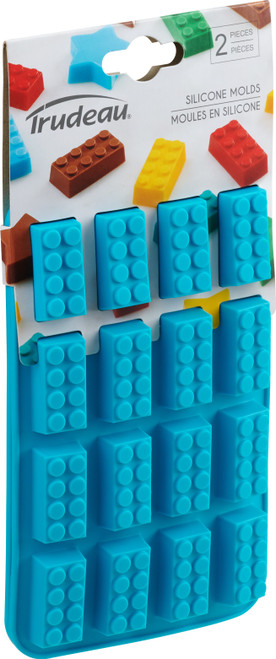 Trudeau Silicone Chocolate Mold 2/Pkg-Building Bricks - 05119227