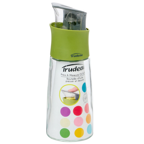 Trudeau Press & Measure Oil Bottle-10.8oz 07121075 - 063562689625