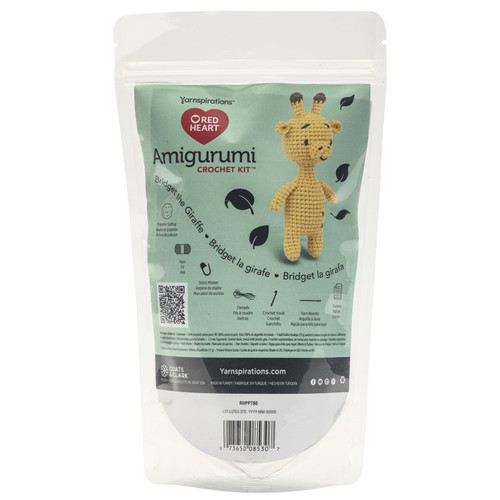 Red Heart Amigurumi Kit-Bridget The Giraffe - RHPP780 - 073650085307