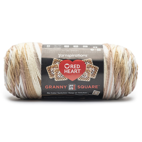 Red Heart All in One Granny Square-Aran - Cream - E310GS-2015 - 073650083822