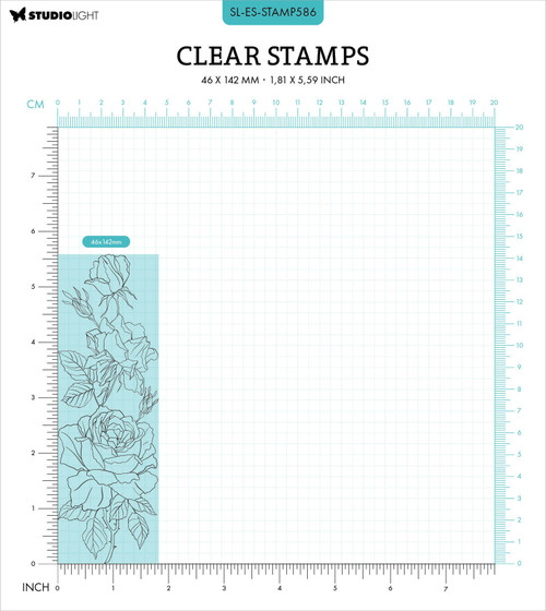 2 Pack Studio Light Essentials Clear Stamps-Nr. 586, Fox Glove STAMP586