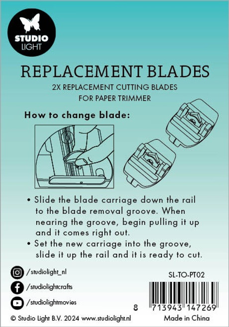 2 Pack - Studio Light Essentials Replacement Cutting Blades-Nr. 02 - SLTOPT02