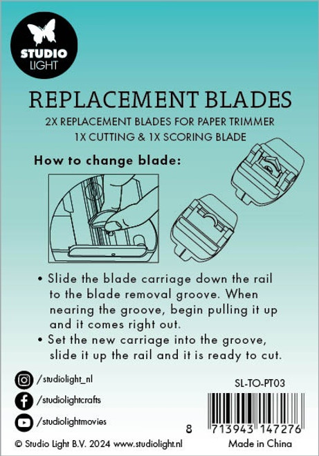 2 Pack - Studio Light Essentials Replacement Cutting + Scoring Blades-Nr. 03 - SLTOPT03