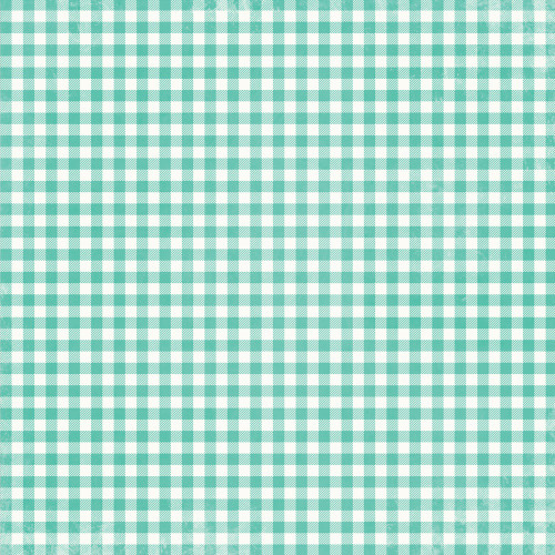 25 Pack Simple Vintage Essentials Double-Sided Cardstock 12"X12"-Teal Collage, Color Palette SVCP12-22209