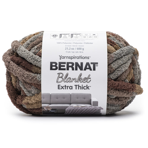 Bernat Blanket Extra Thick 600g-Leather 161062B-62026 - 057355509856