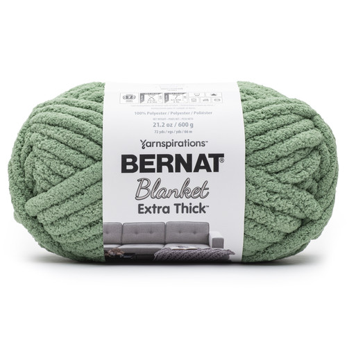 Bernat Blanket Extra Thick 600g-Green Frost - 161062B-62035 - 057355516779