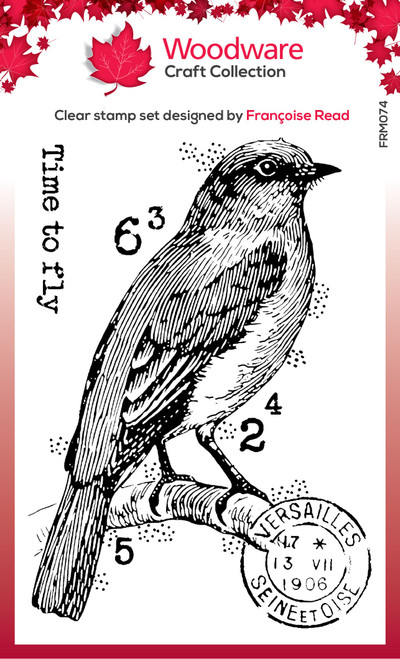 Woodware Clear Stamps 3"X4"-Singles Bluebird FRM074 - 5055305986950