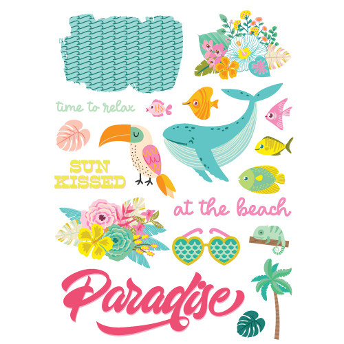 Just Beachy Rub-Ons 6"X8"-2/Pkg - JBY22323 Just Beachy Rub-Ons 6"X8"-2/Pkg - JBY22323