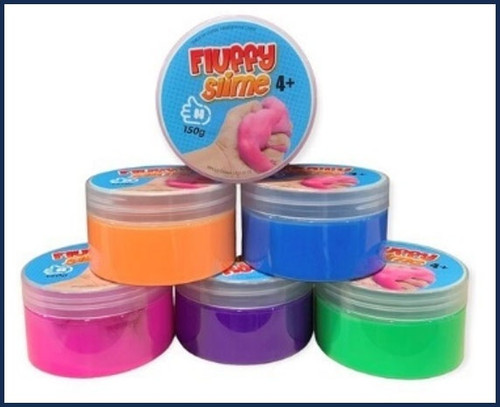Fluffy Neon Slime-12 Piece Assortment - PU360 - 064049713604