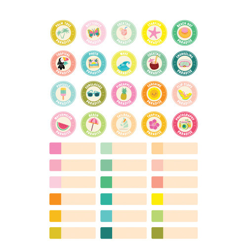 Simple Stories Sticker Book 12/Sheets-Just Beachy JBY22324