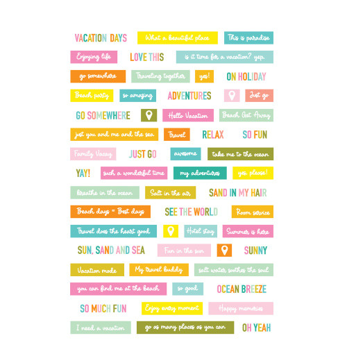 Simple Stories Sticker Book 12/Sheets-Just Beachy JBY22324