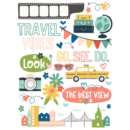 Pack Your Bags Rub-Ons 6"X8"-2/Pkg - PYB22121 Pack Your Bags Rub-Ons 6"X8"-2/Pkg - PYB22121