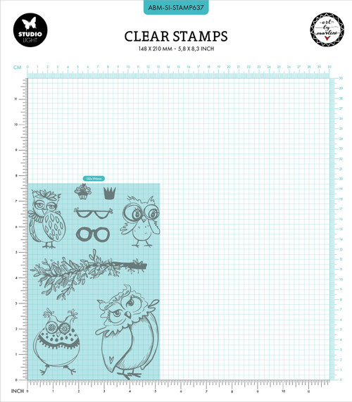 Art By Marlene Signature Collection Clear Stamps-Nr. 637, Owlicious STAMP637